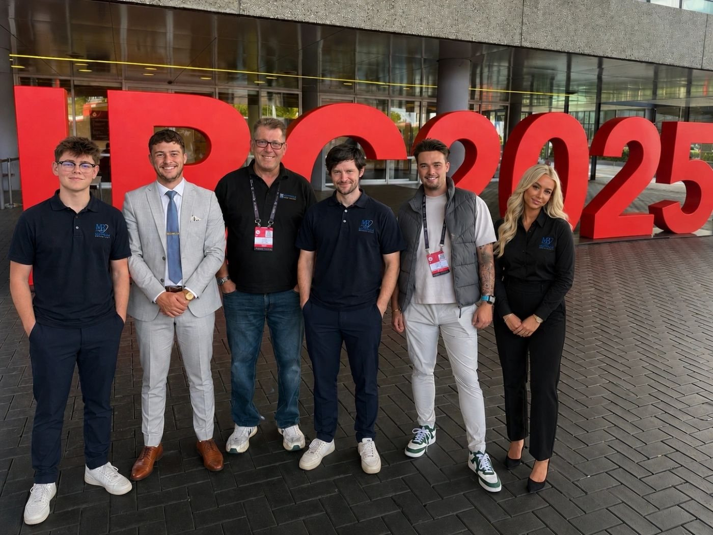 The team at IBC 2025 Mitch Mottram with the Mottram Broadcast team at the IBC 2025 broadcast technology show in Amsterdam
